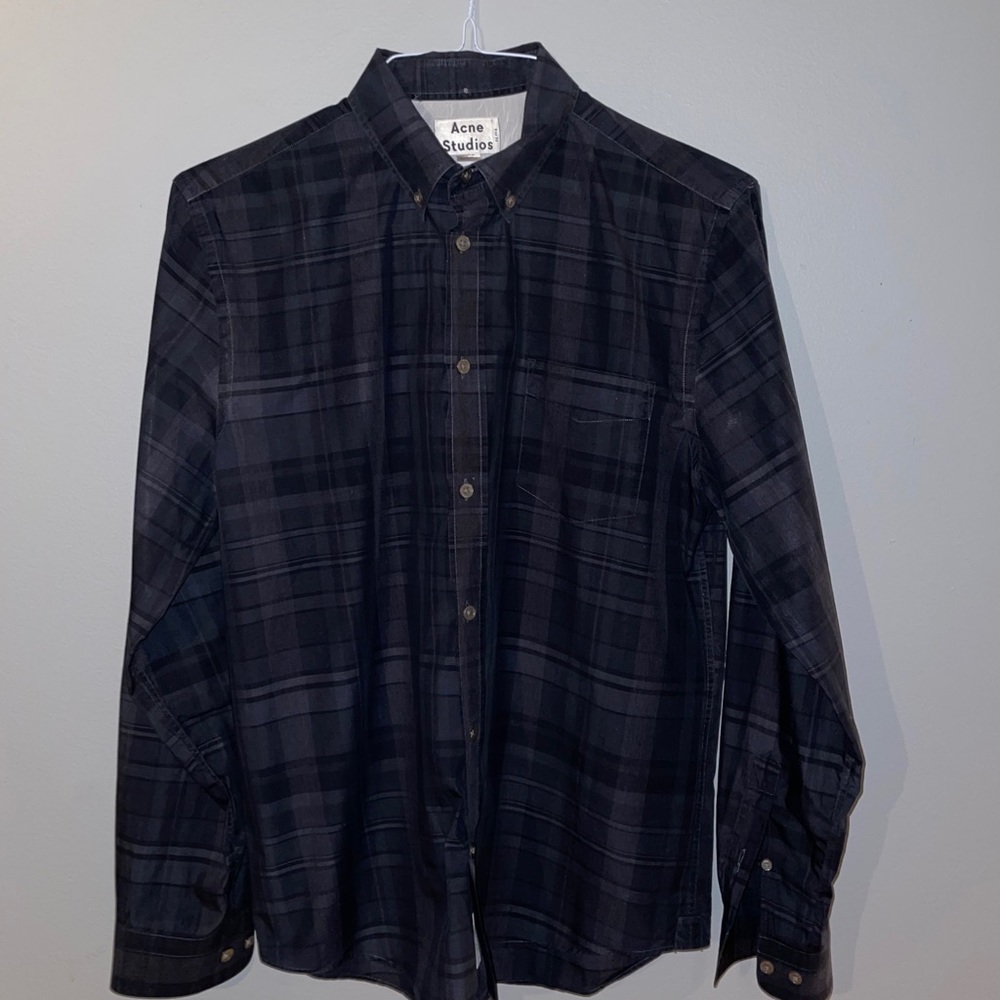 Acne Studios Plaid Button Down Men’s shirt Sz 50